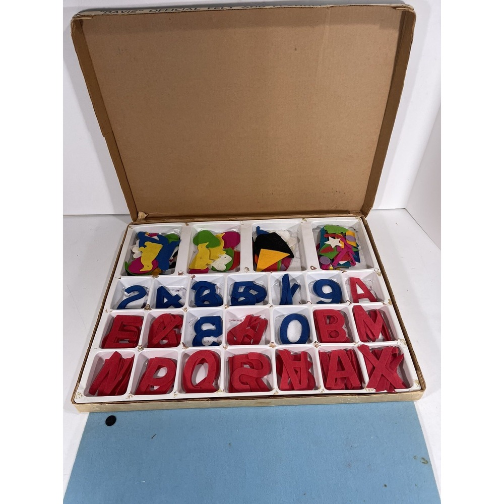 Davis Official Felt and Flannel Board #1000 -‎ with Box Vintage Check Pictures